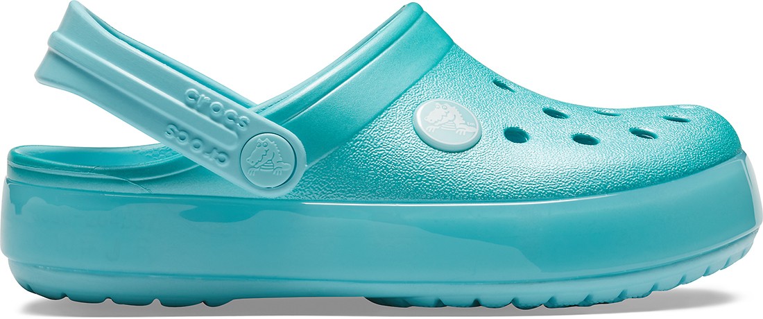 Saboti Crocs Crocband Ice Pop Kids Clog Albastru deschis - Ice Blue - imagine 5